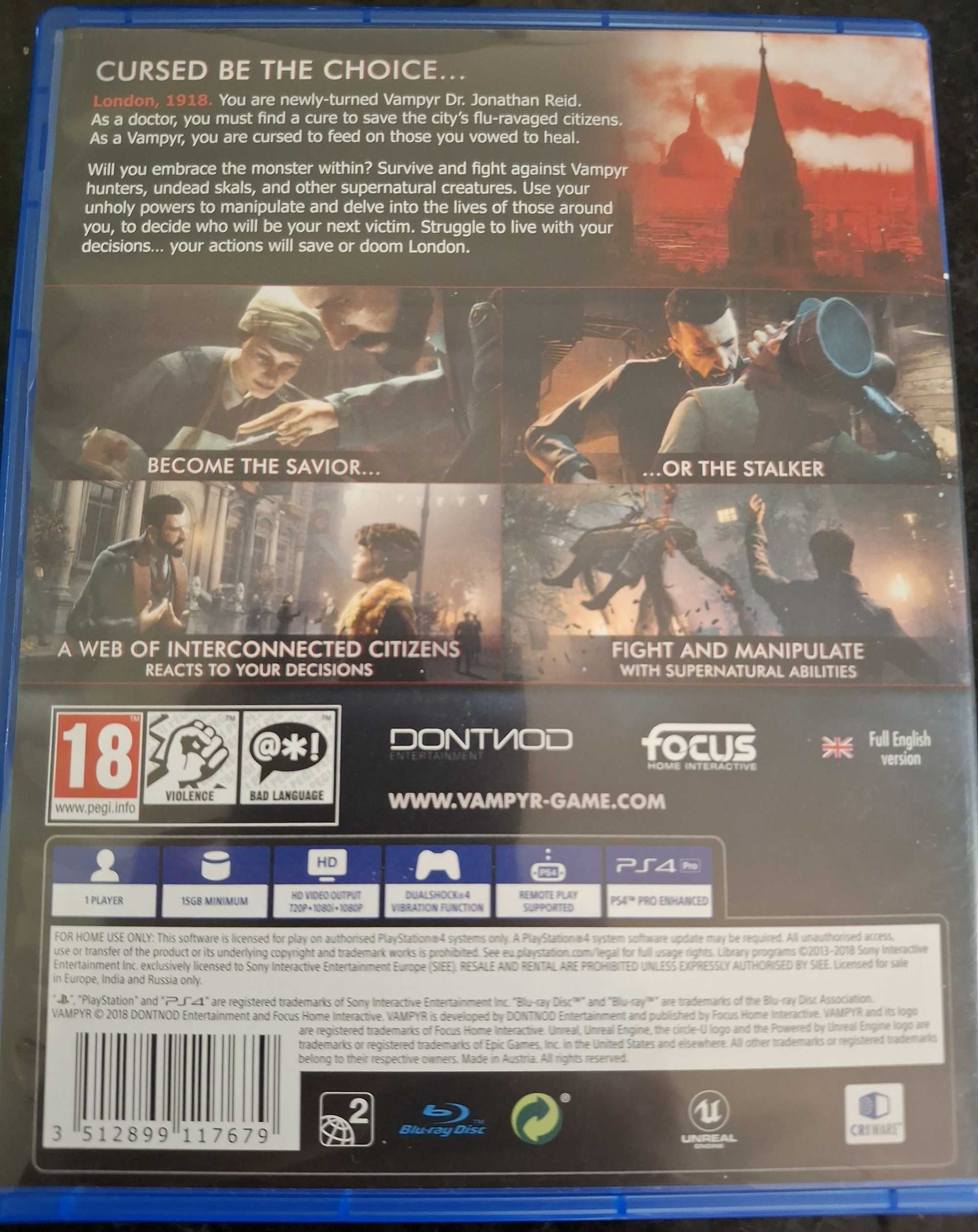Vampyr PS4 / PS5