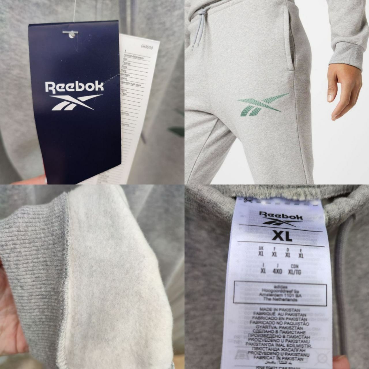 Оригінал Reebok США Спортивні штани XL фліс