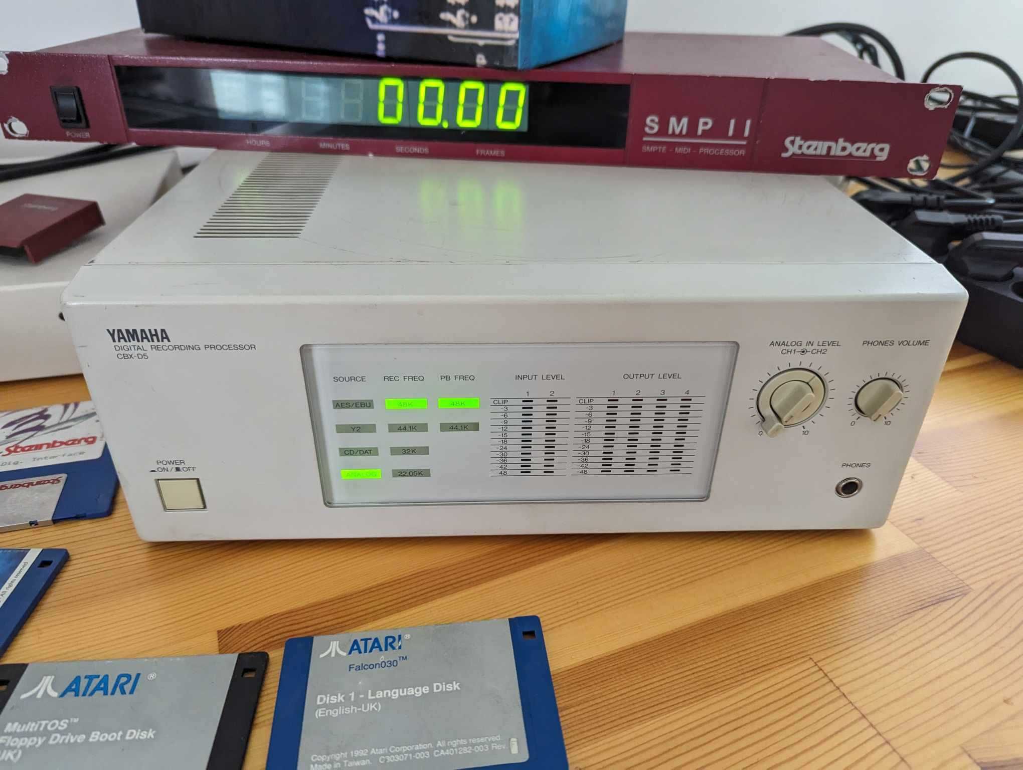Atari Falcon 030, Yamaha CBX-D5, Steinberg FDI studio nagrań z lat 90'