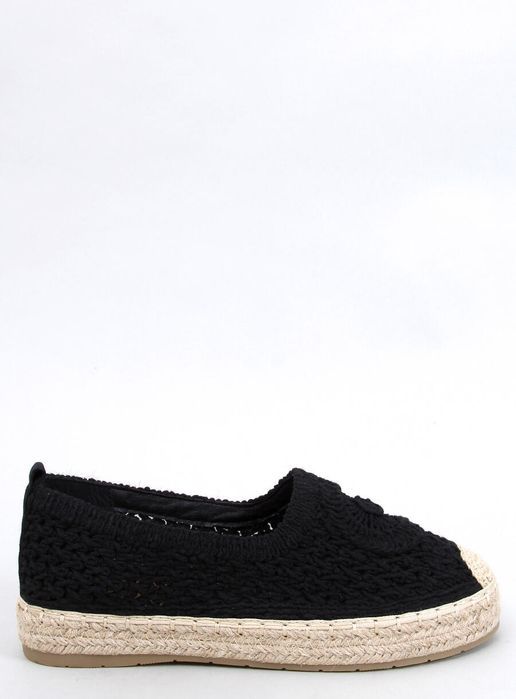 Ażurowe Espadryle Baleriny Dagonei Black