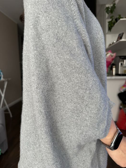 Szare ponczo Gerts Oslo Cashmere one size kardigan kaszmirowy M L s