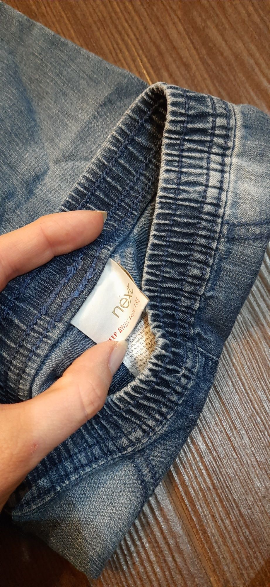 Next jeans 3-6 68 jeansiki unisex vintage sesja jak nowe elastyczne