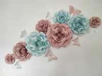 Róże 3D z papieru