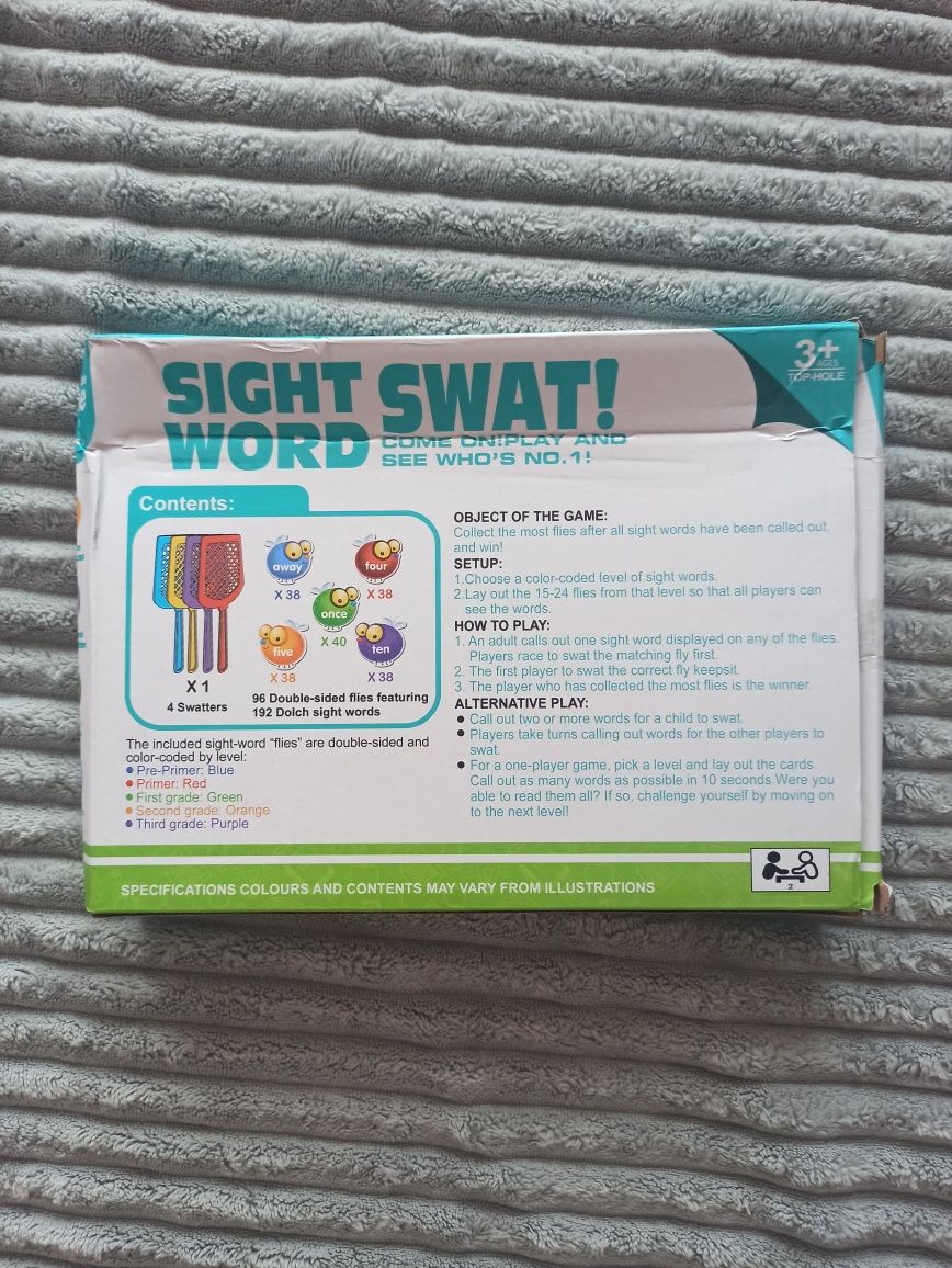 Gra dla dzieci Sight Word Swat!, gra po angielsku, nauka języka ang.