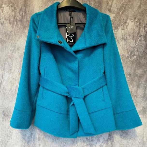 женское пальто в цвете бирюза 44-46рр новое с биркой