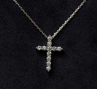Новый Золотой крестик с бриллиантами с цепочкой