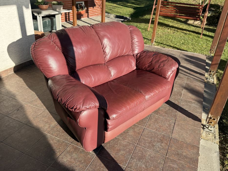 sofa 2-3 osobowa skórzana
