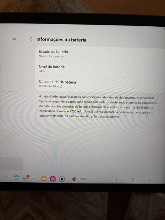 Tablet samsung Galaxy S9