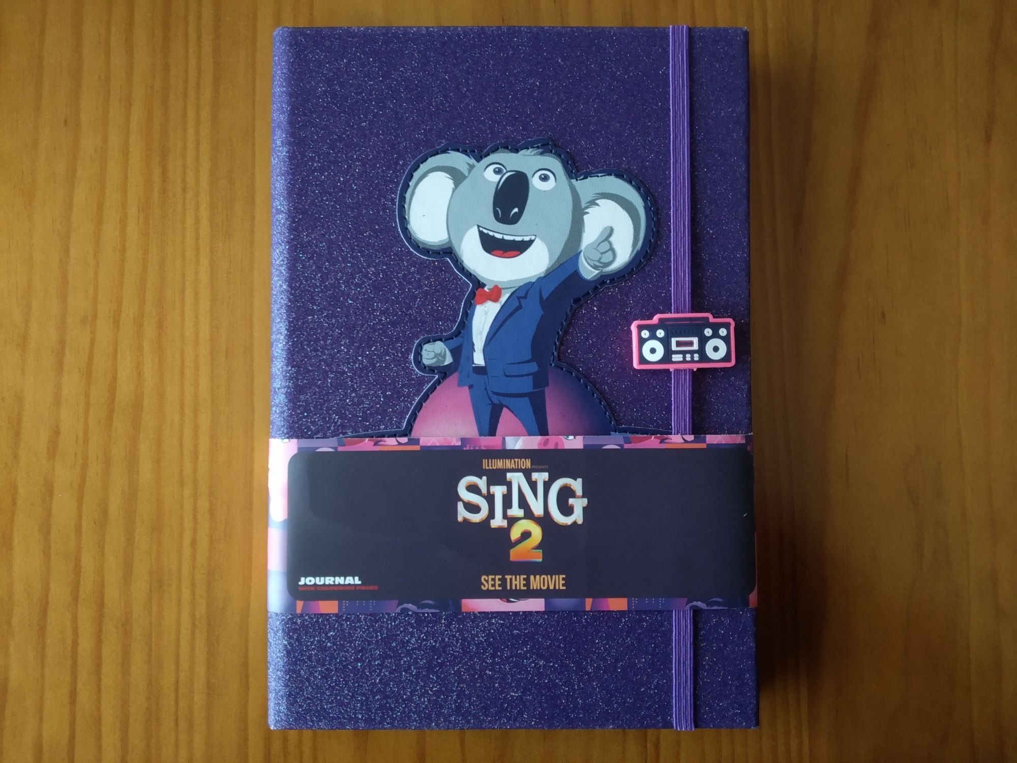 (NOVO, PORTES GRÁTIS) SING 2 - Journal/Caderno Pautado e Desenhos