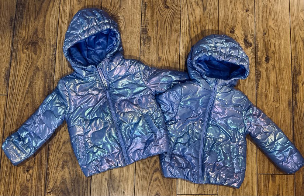 Kurtki dla bliźniaczek Reserved rozm. 98