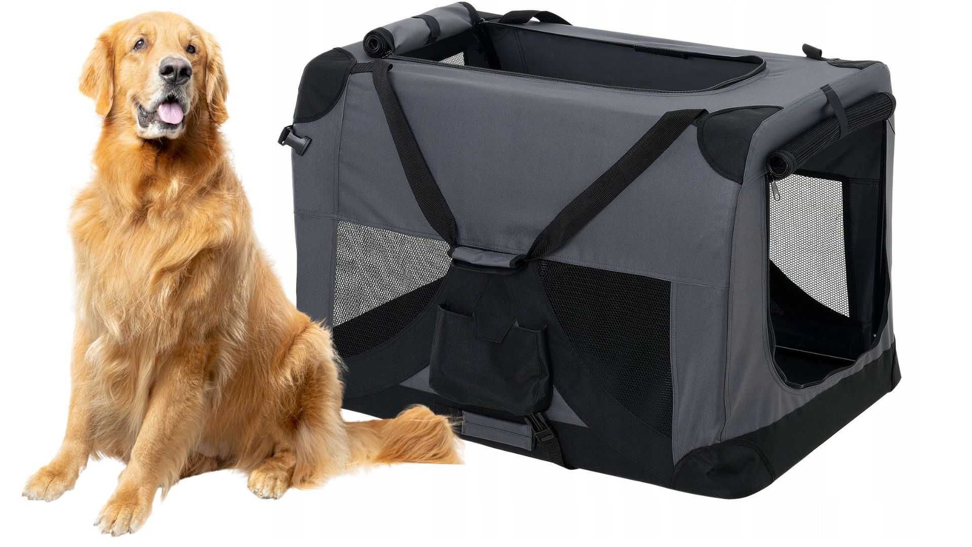 Transporter Dla Dużego Psa 3XL 102x69x69 cm – Przestronny i Wytrzymały