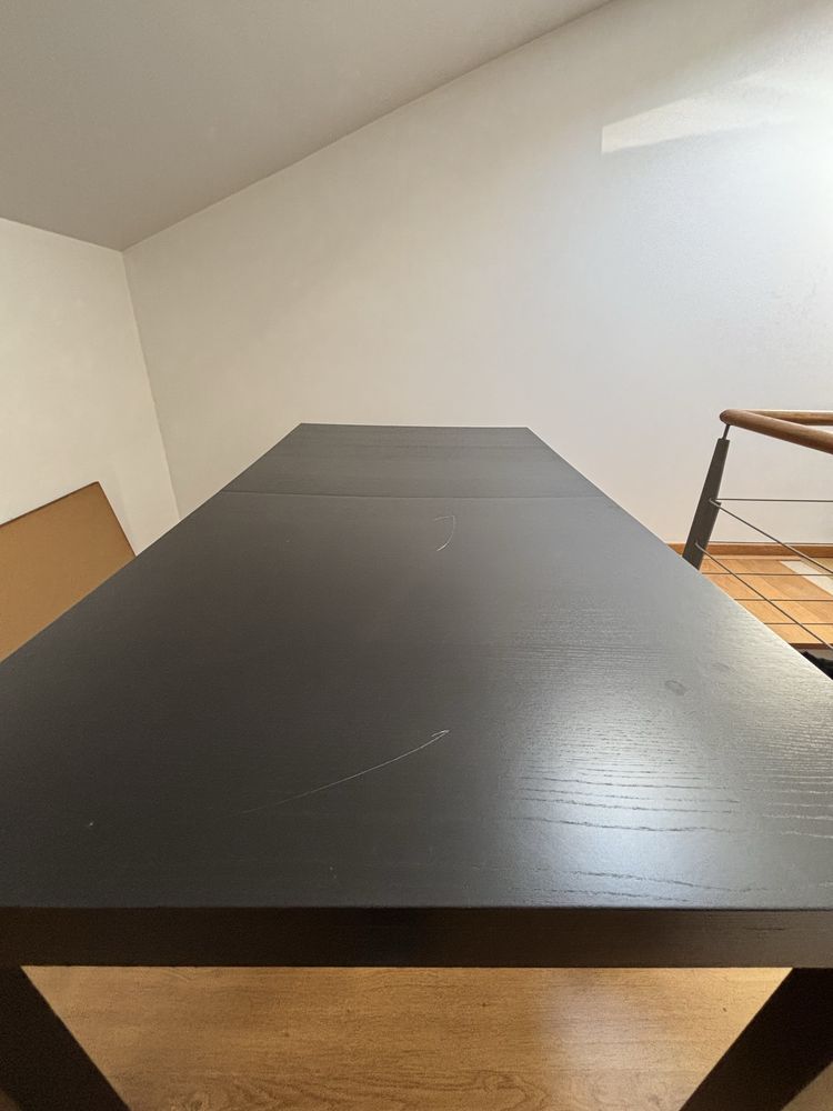 Mesa preta extensivel IKEA