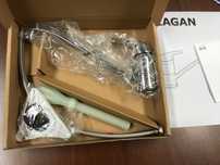LAGAN Bateria kuchenna, chrom Ikea (nowa)