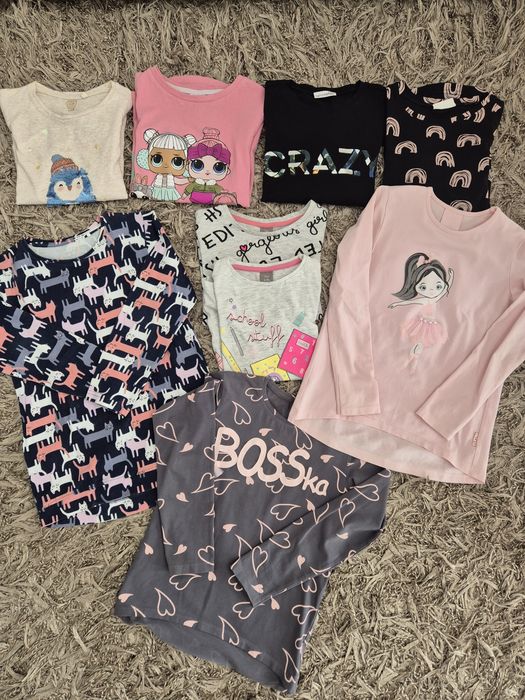 Mega paka ubrań Coccodrillo,smyk itp.dla dziewczynki 128cm. Super stan