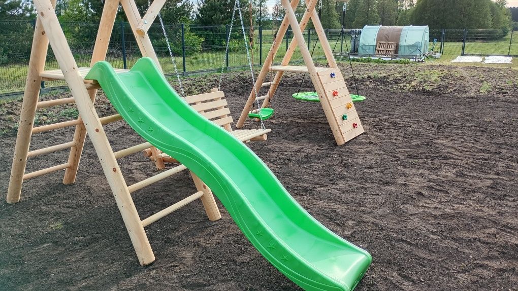 Huśtawka domek plac zabaw