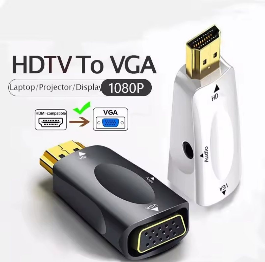 адаптер переходник hdmi,vga,DP,dvi,rca