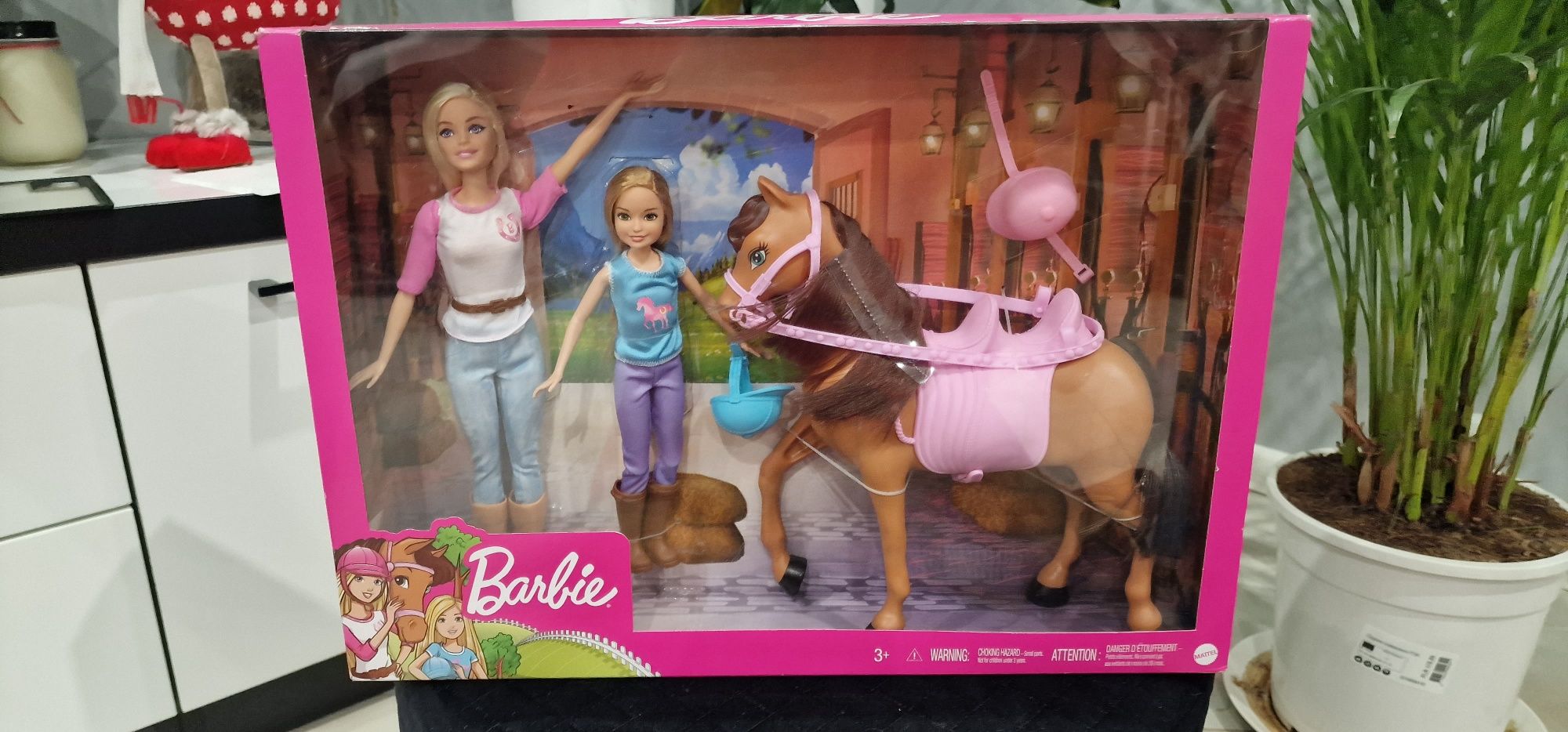 Barbie® Lekcja jazdy konnej 2 lalki + konik Zestaw