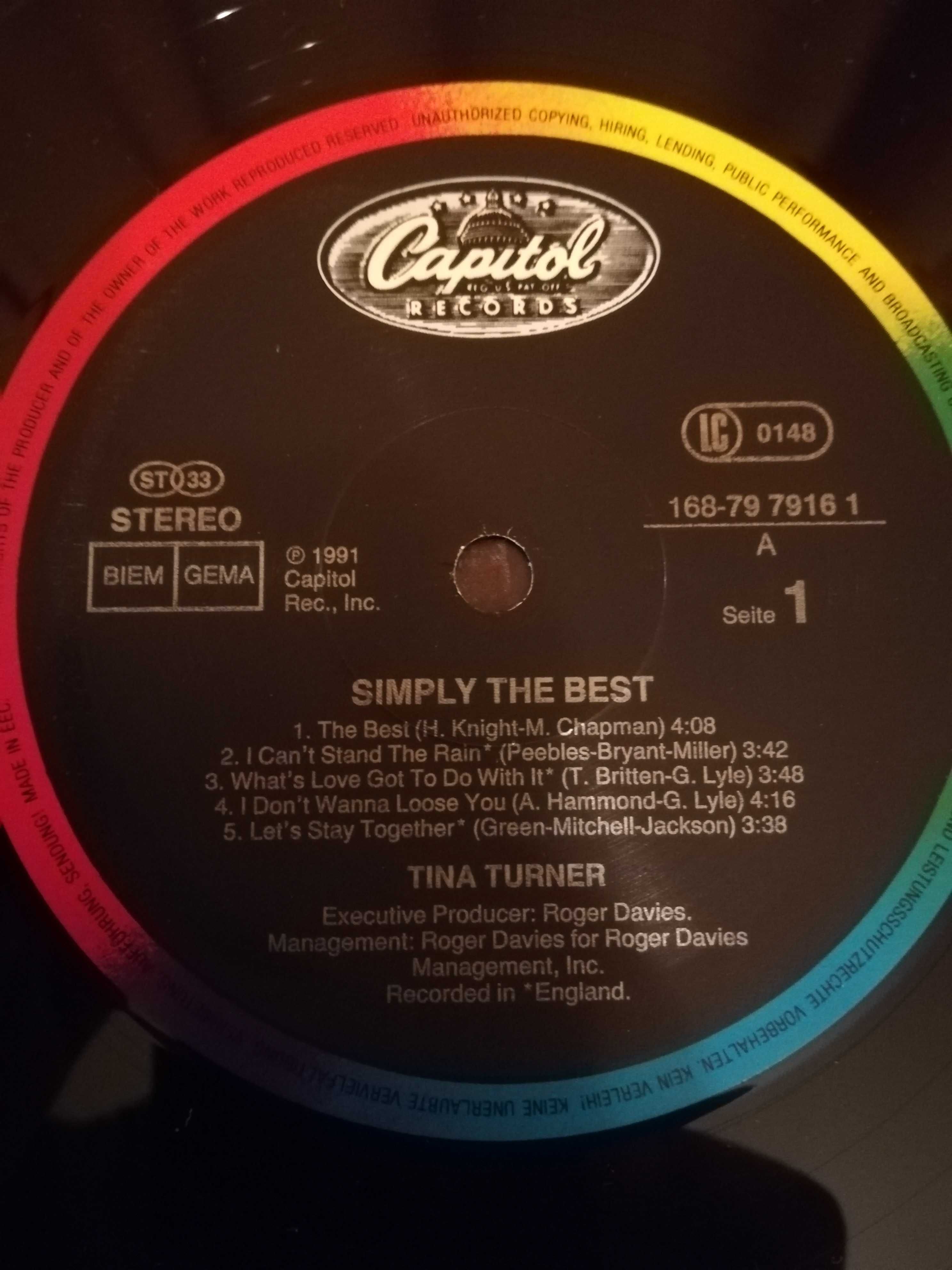 Tina Turner Simply The Best 2xLP winyle pierw. wyd. EUR 1991 r. EX-