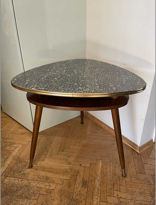 Stolik patyczak vintage PRL / mid-century, lata 60.