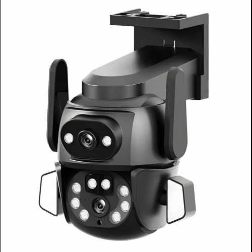 Камера наружная поворотная уличная двойная WIFI DOUL CAM Q-821 4Mp