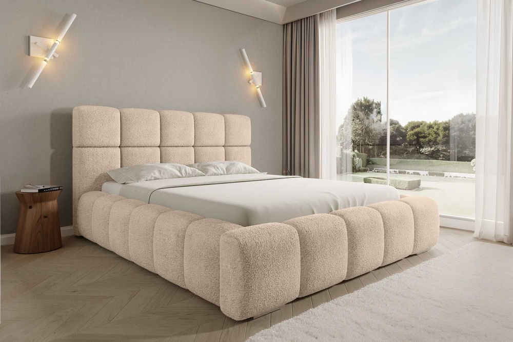 Nowoczesne Łóżko ASTI – Nowe, Wygodne, Gruba Pianka! - od Producenta