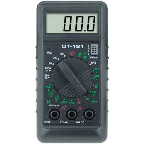 Мультиметр DT-181, щупи в комплекті, електронний мультиметр.