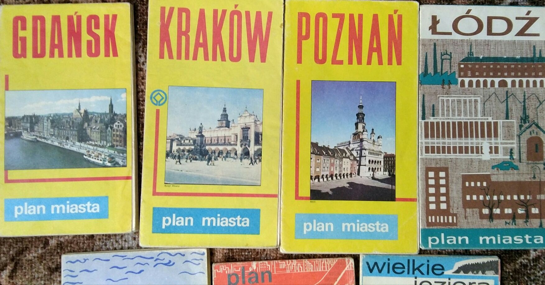 stare plany miast Gdańsk Kraków Poznań Łódź Warszawa Mazury morze