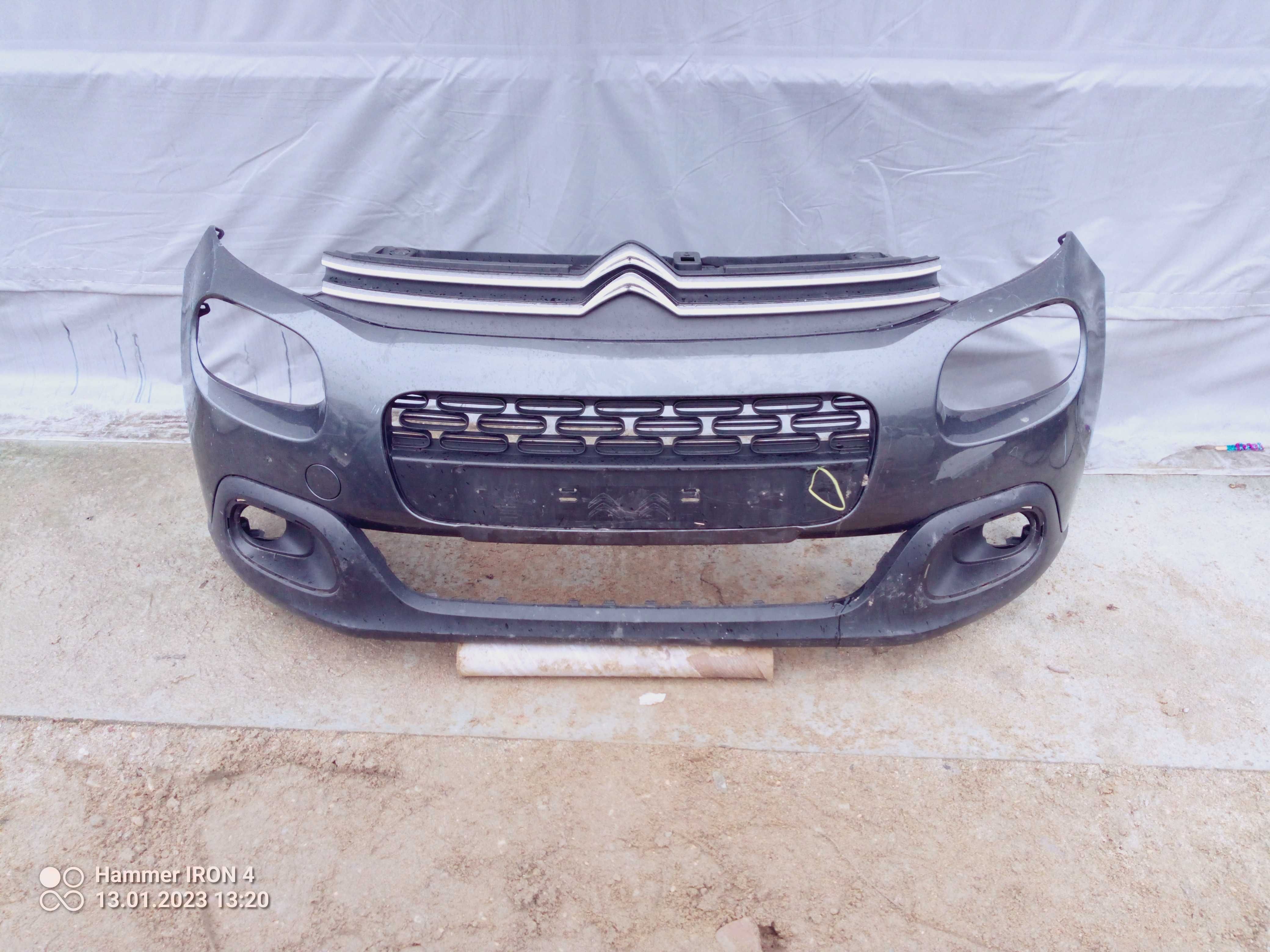 Zderzak przod Citroen C3 III od 16r.+grill+kratka