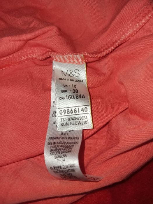 Koszulka na ramiączka damska m&s Rozmiar 38