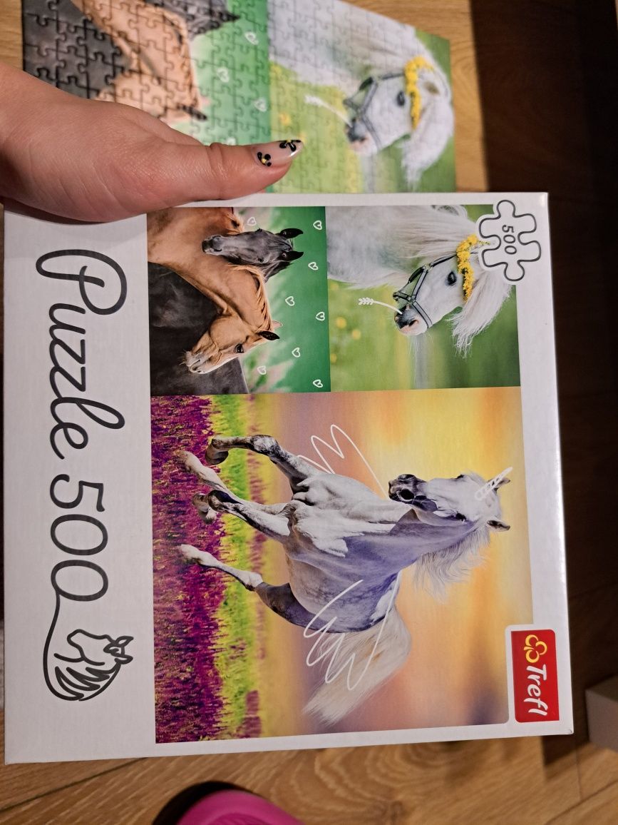 puzzle z uroczymi końmi