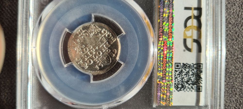 Trojak 3gr 1589r zygmunt3 waza pcgs ms63
