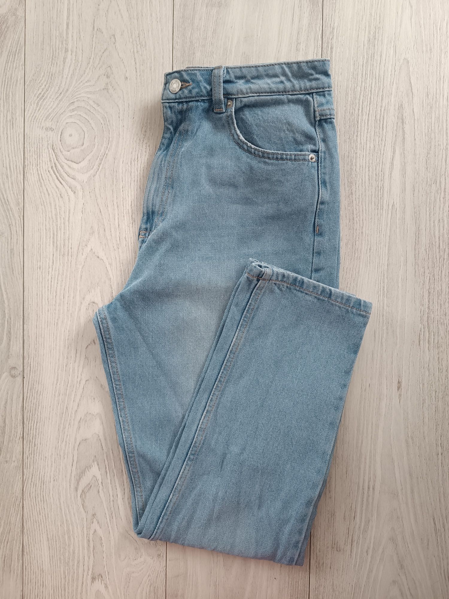 Niebieskie jeansy Super High Rise Loose z Reserved 100% Bawełna - M/L