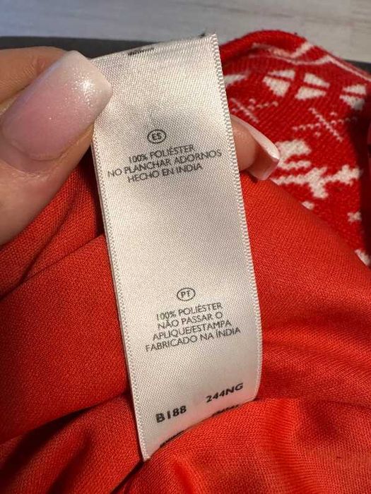 Pomarańczowa sukienka - bluzka trzy czwarte rękawy-Savoir rozm. XL-4XL