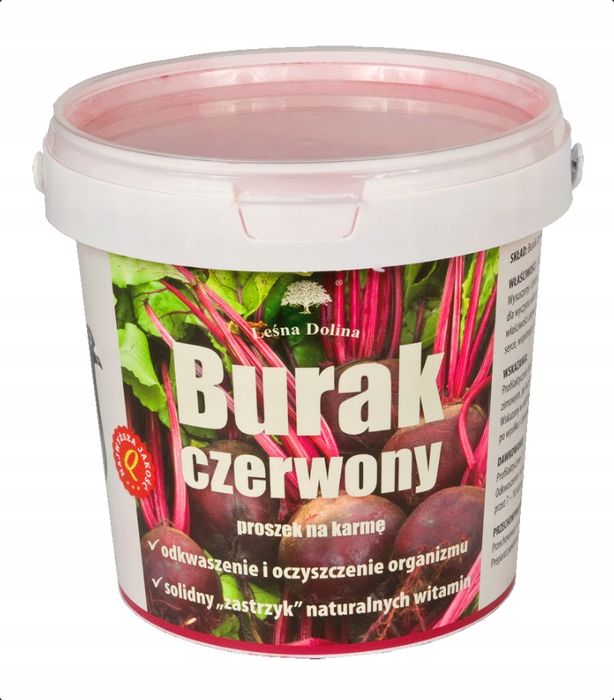 Burak czerwony suszony dla gołębi Leśna Dolina