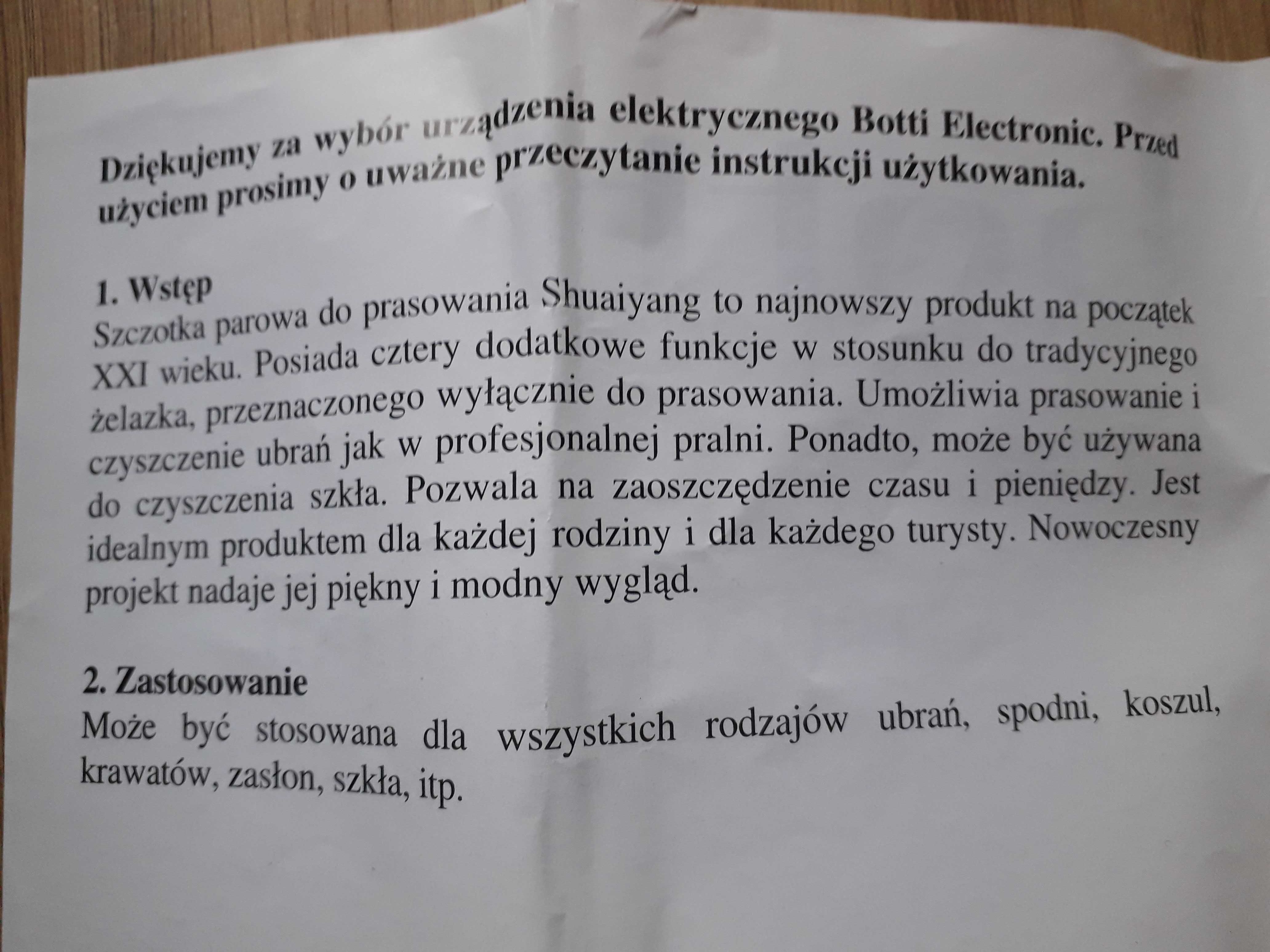 wielofunkcyjna szczotka do prasowania botti  WK-BJ388