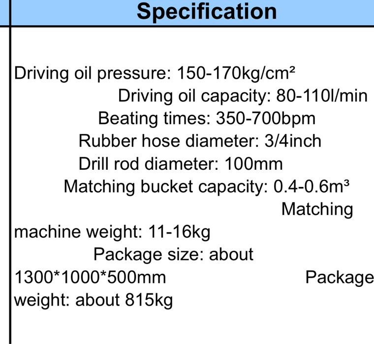 Гідро молот новий