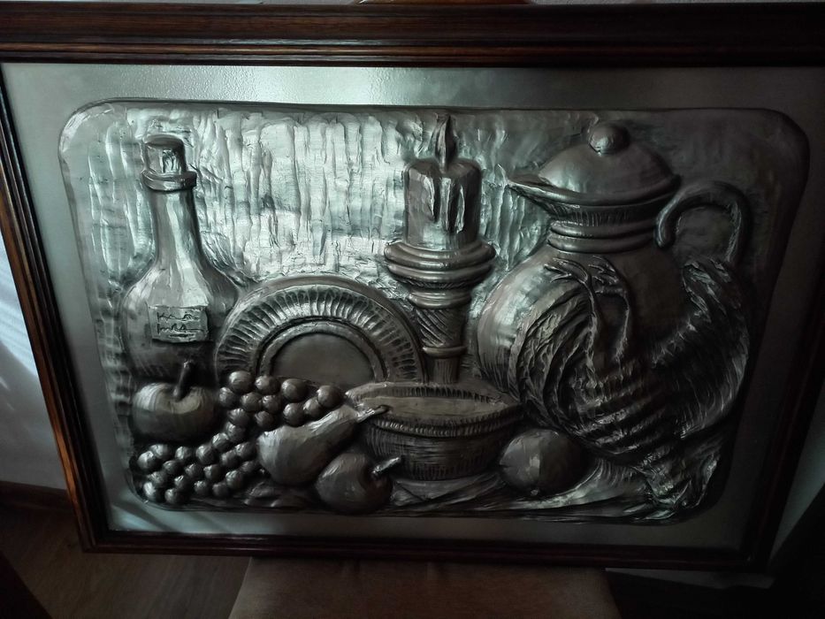 Obraz  "Martwa natura" w dębowej ramie