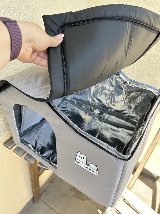 Casinha refrescante para cães e Gatos - ideal para verão, dobrável