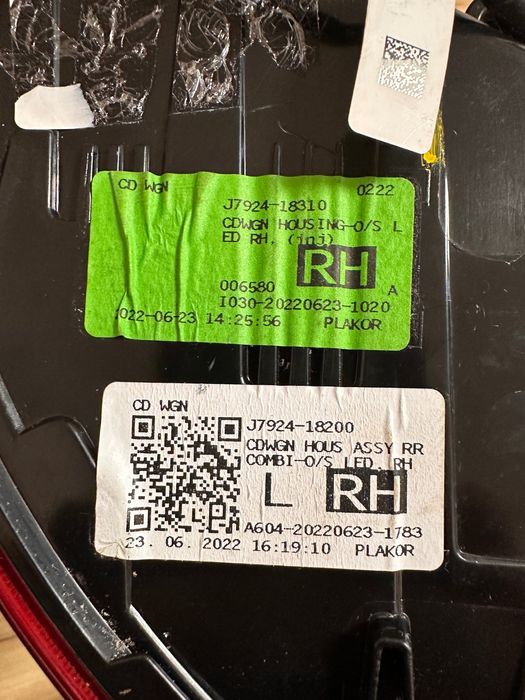 J792418200 J792418310 kia ceed ліхтар зад фонарь led лампа 92402j7150