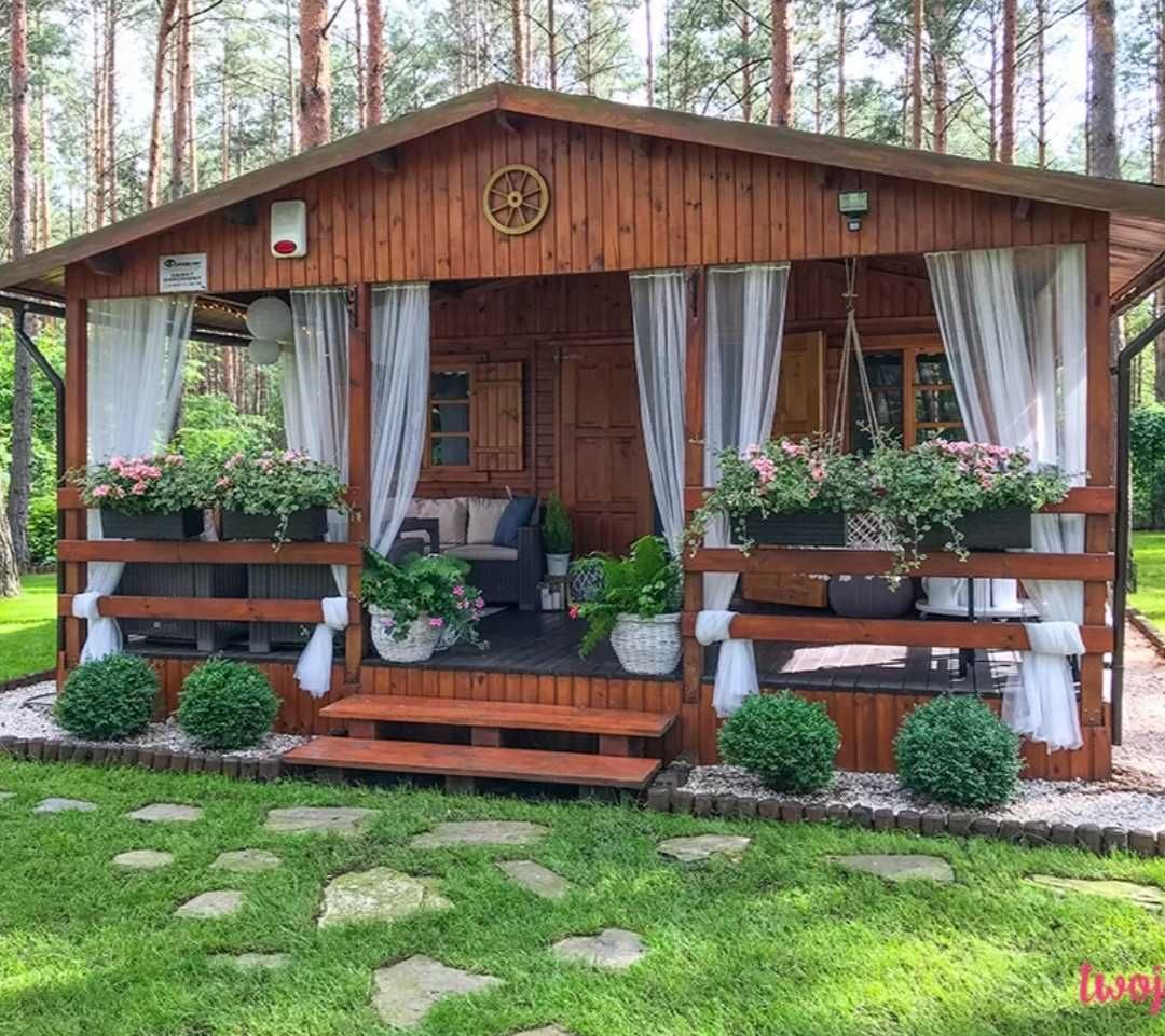 Firana firanka ogrodowa do altanki domku ogrodowego taras nowe