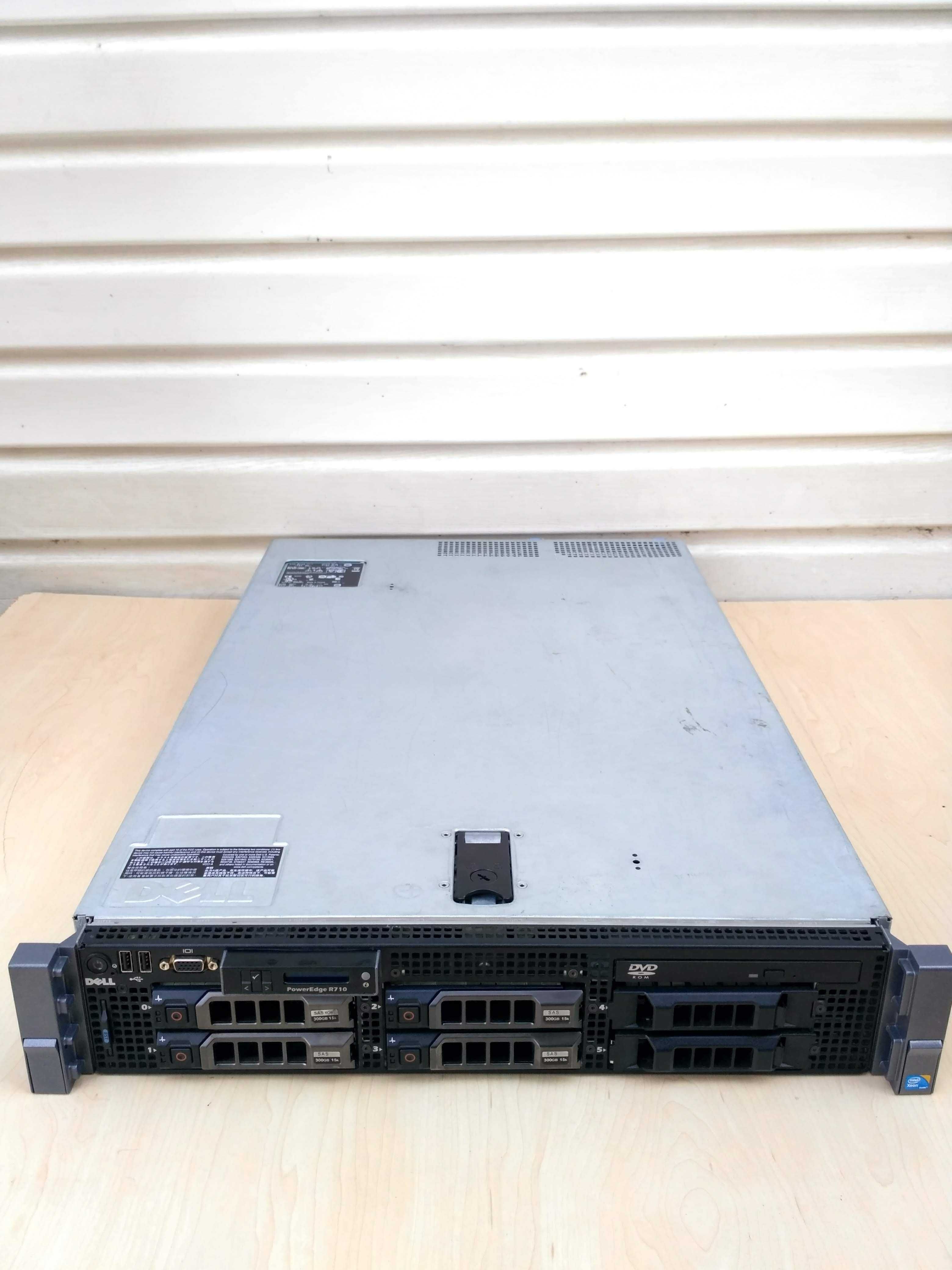 Сервер Dell PowerEdge R710 E5504 (2шт.) / 8gb DDR3 / 4*300Gb