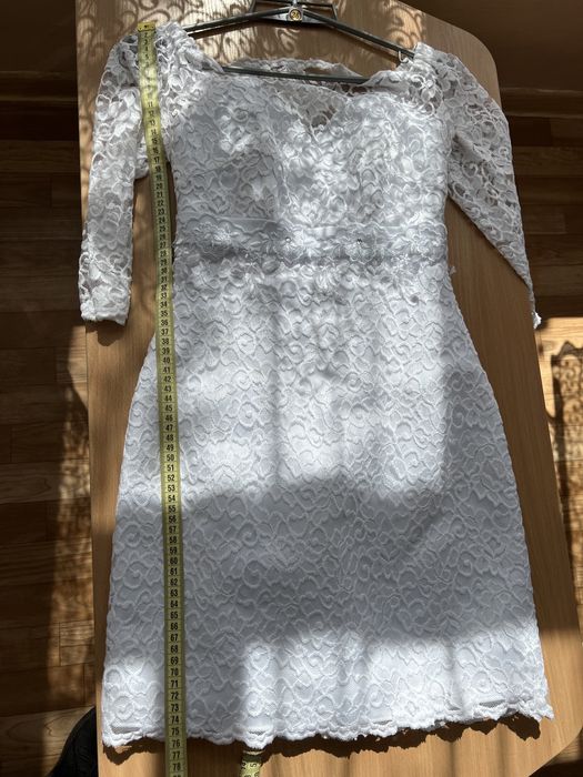 Свадебное платье короткое + туфли