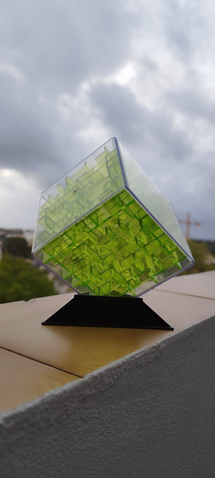 Cubo puzzle enigmático .