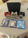 Ps4 Slim de 500 Gb + 3 comandos + Gta V, Fifa 19 e Uncharted 4