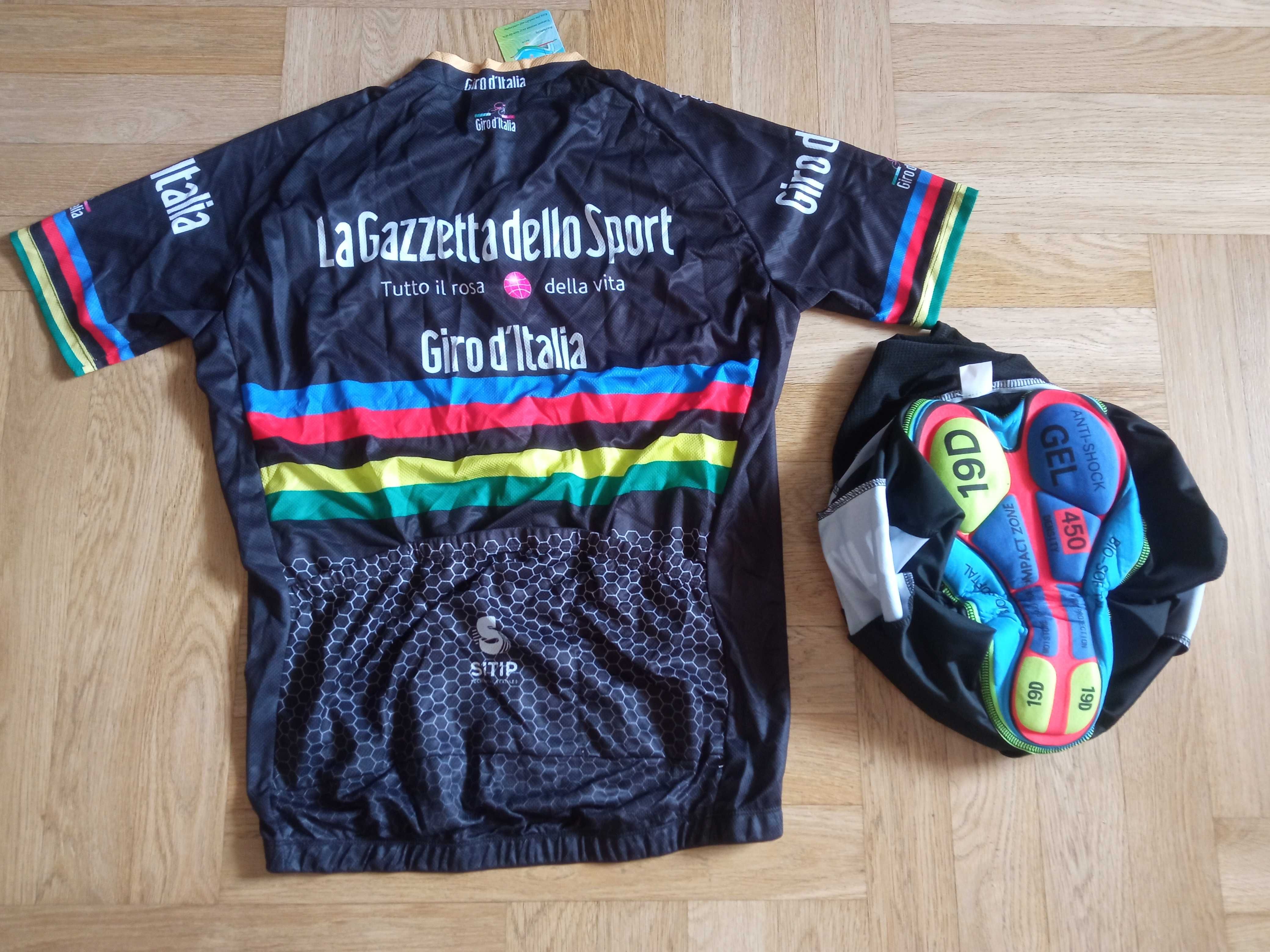 Strój rowerowy komplet kolarski koszulka i spodenki na rower