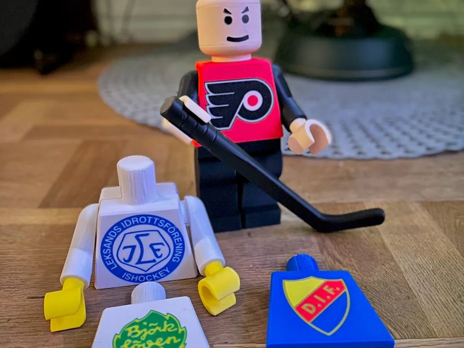 Boneco Jogador Hóquei Sueco (25 ou 40cm)