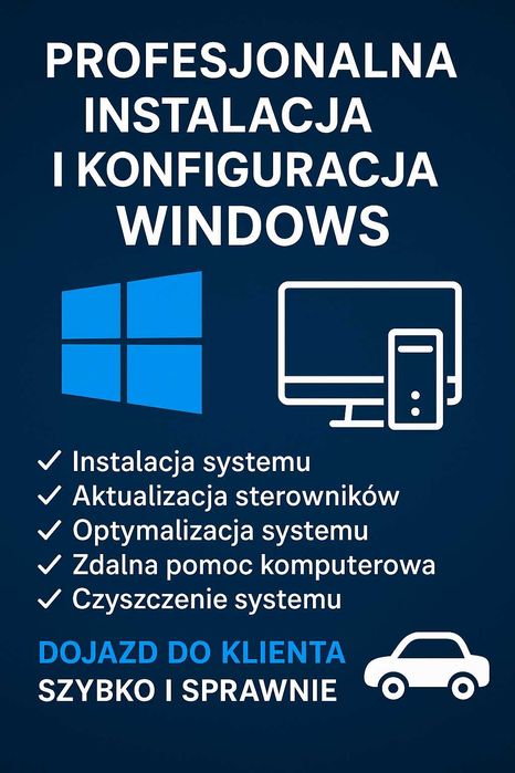 Profesjonalna instalacja Windows + pełna konfiguracja (Wrocław)