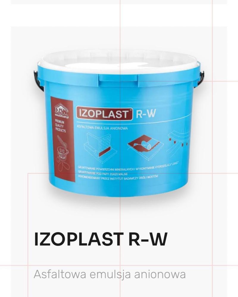 Asfaltowa emulsja anionowa Izoplast R-W 10 L