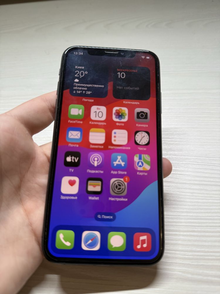 Apple iPhone XS 256 GB, батарея 72 %, з коробкою, ІДЕАЛ