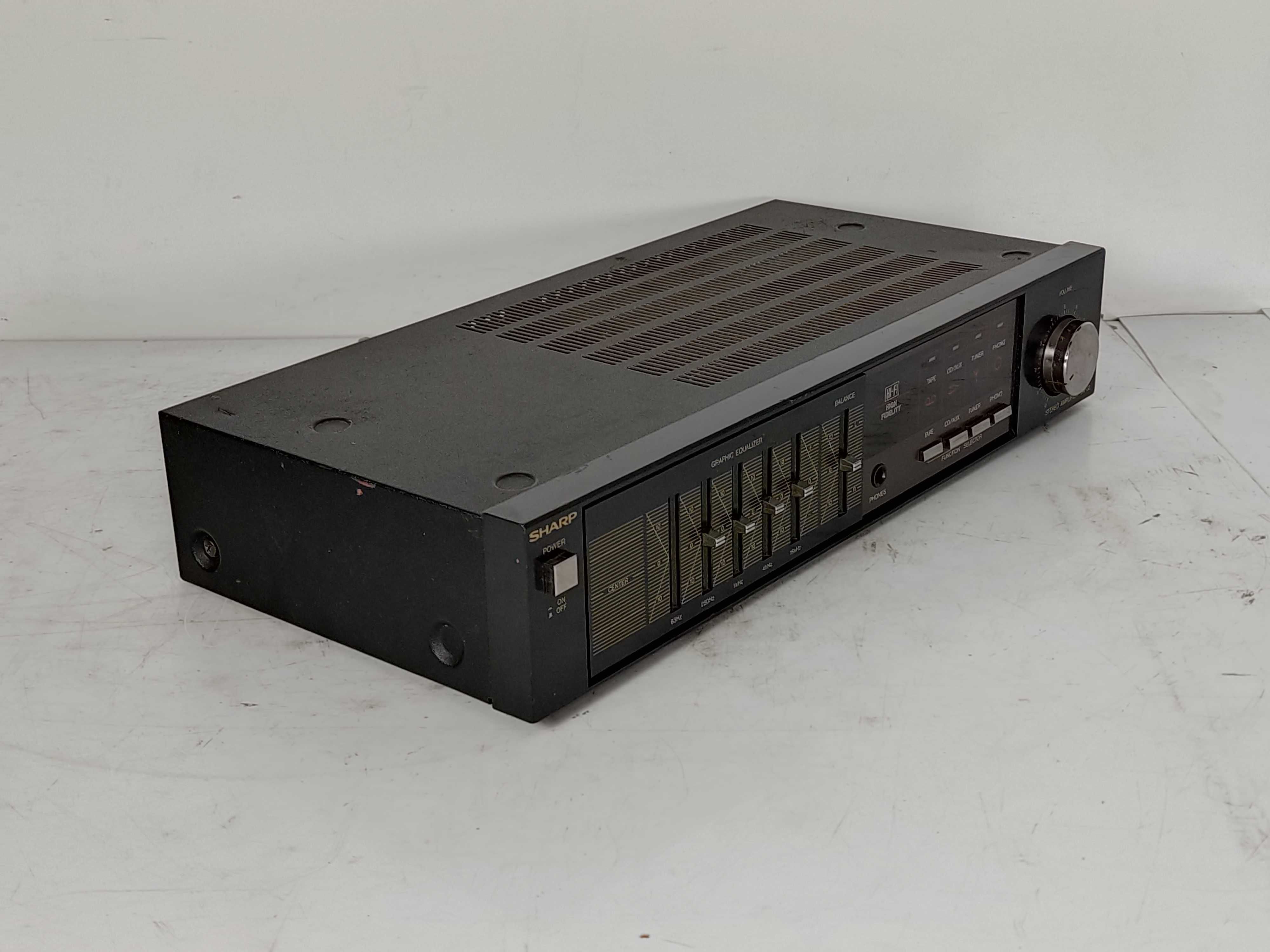 Wzmacniacz SM 32h bk 260W Sharp Equalizer Japan 4ohm tuner